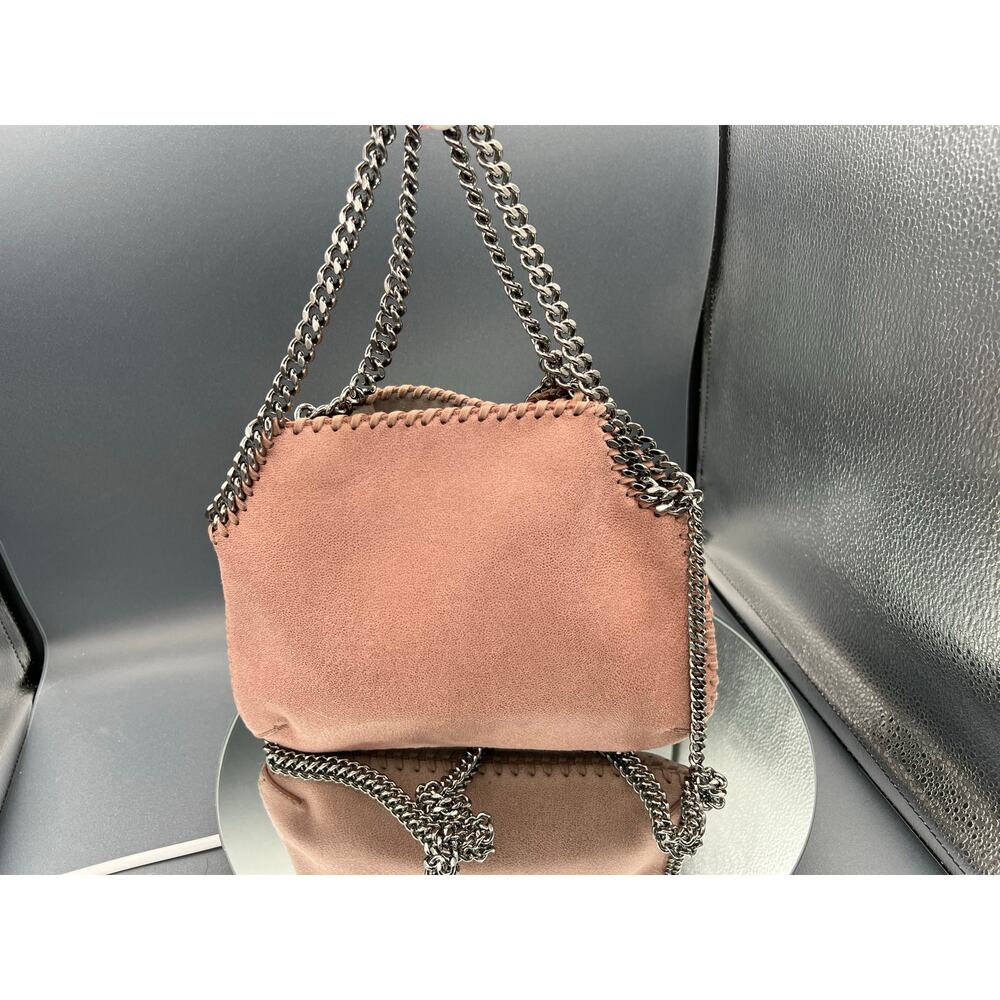 Stella McCartney Falabella 2-Way
bag Pink with Gunmetal diamond cut Chain - Picture 3 of 13
